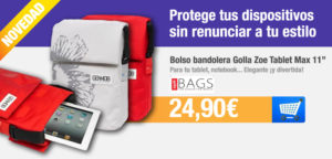 Banner promocional de bolso Golla por 24,90 euros