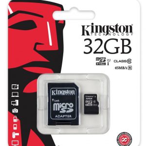 Tarjeta de memoria KIngston 32 GB Clase 10