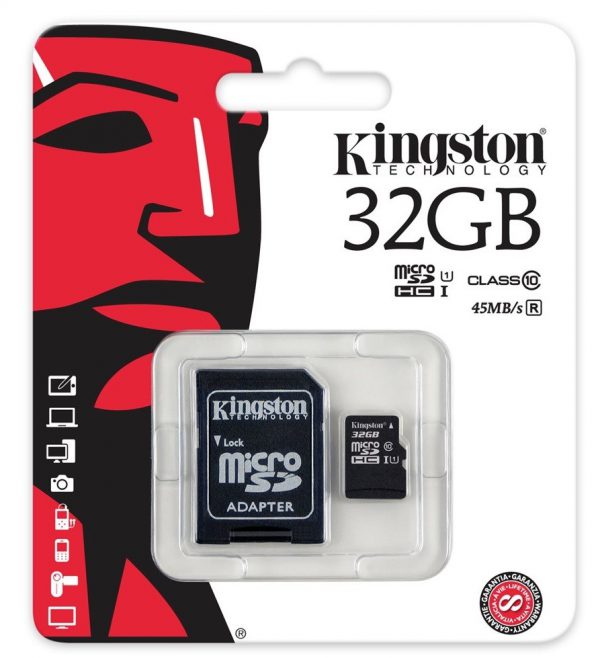 Tarjeta de memoria KIngston 32 GB Clase 10