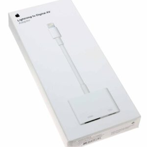 Adaptador conector Lightning AV digital caja