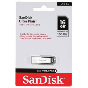 SanDisk Ultra Flair con su blister