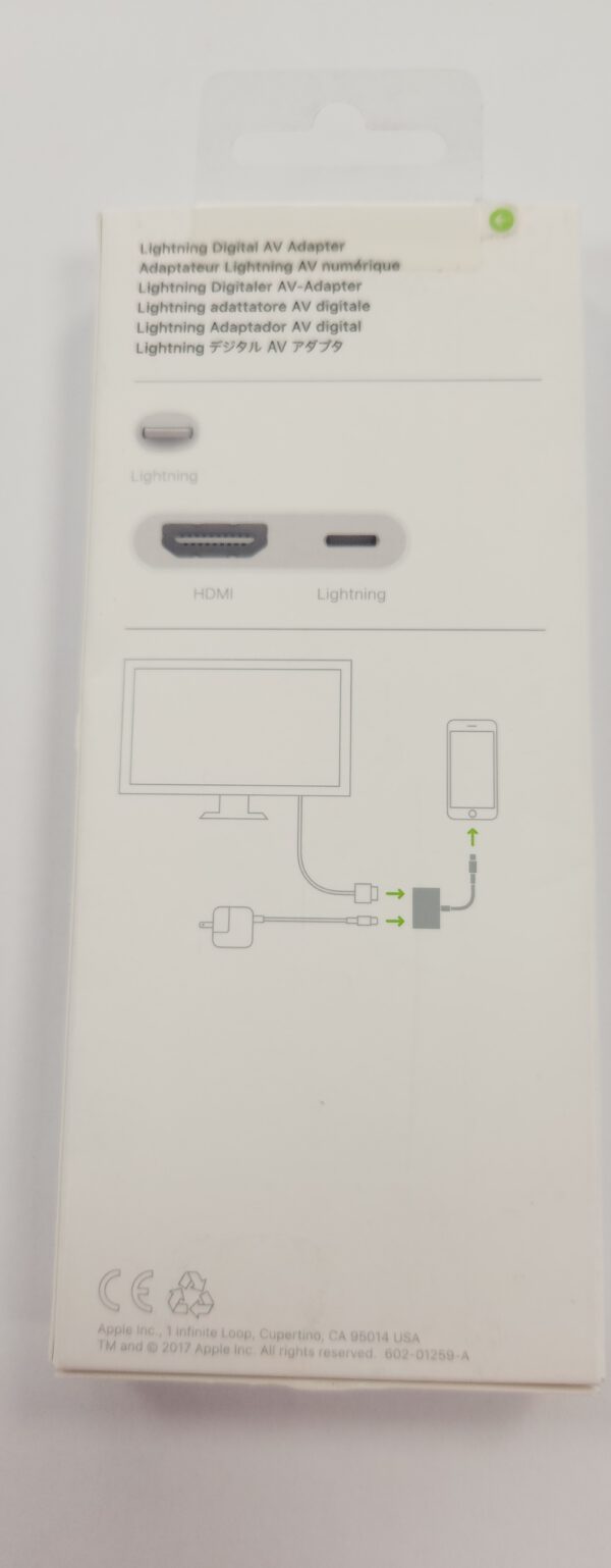 Apple adaptador conector lightning