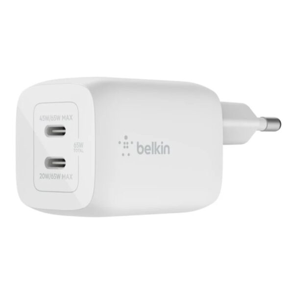 Cargador Belkin Dual USB-C 65W Dual