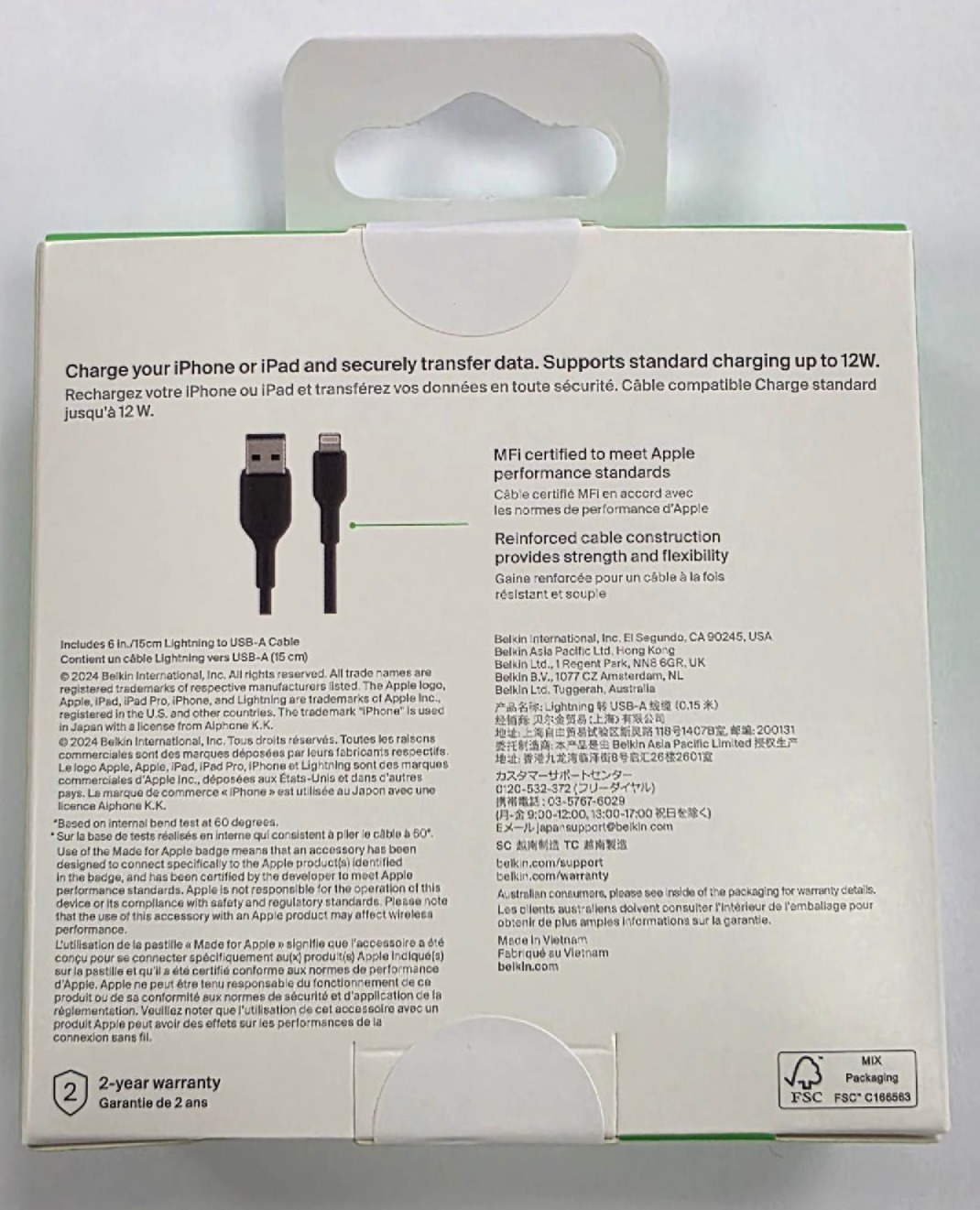 Belkin Lightning USB-A 15Cm - Imagen 2